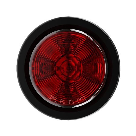 ABRAMS 2.5" Round Red 13 LED Trailer Clearance Side Marker Light TML-R213-R